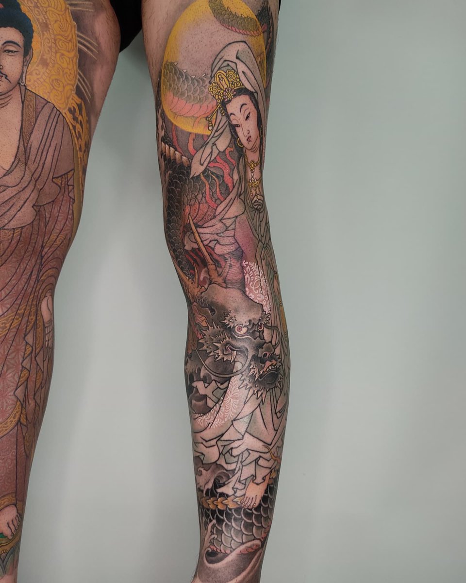 完成☺️ #騎龍観音 #kiryukannon . . Sponsered dy #radiantcolorsink