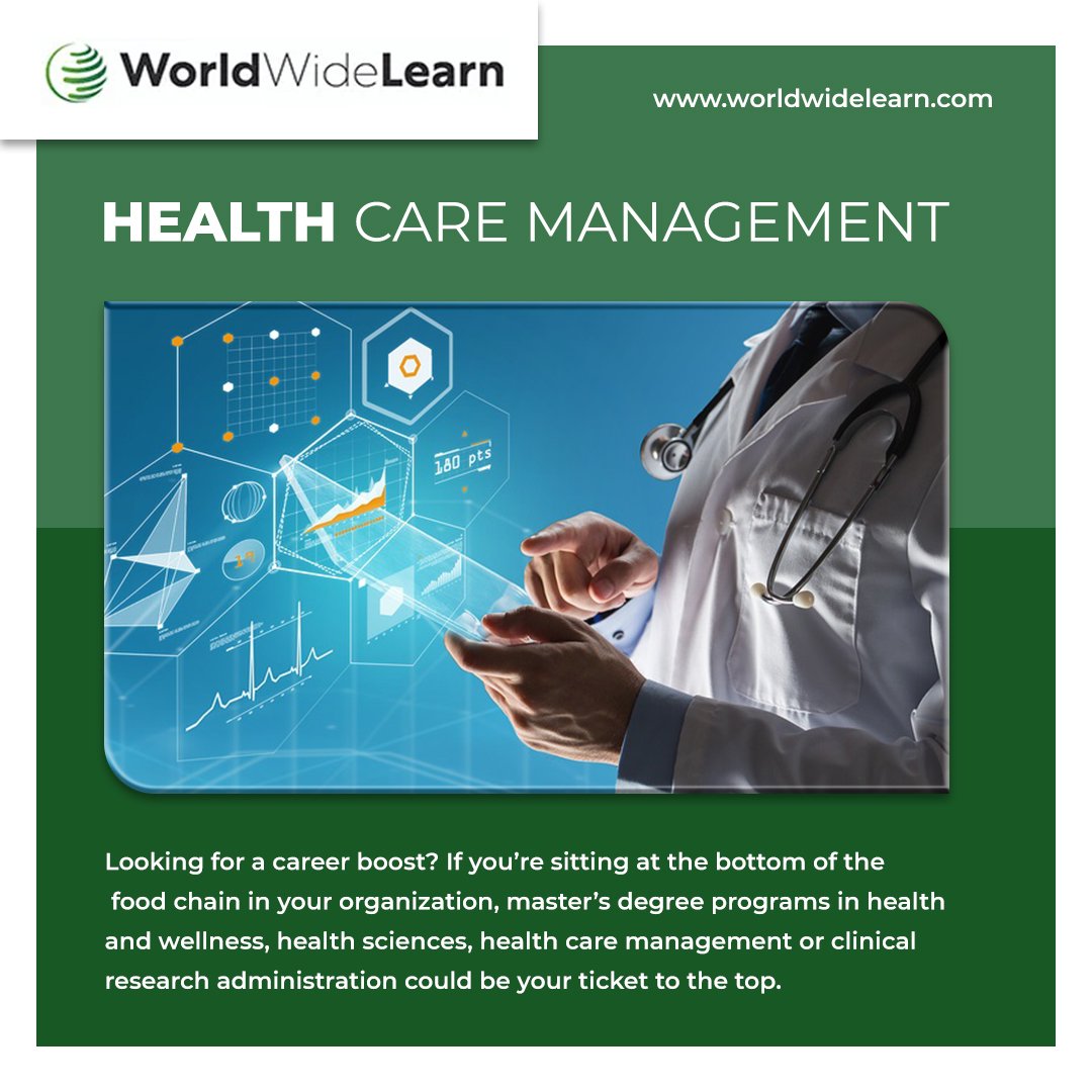 COVID-19 and the response to stop it from spreading has eclipsed the provision of many health services. Ensuring enough connectivity to care and treatment services. Pursue a #career in health care management services with proper guidance at - worldwidelearn.com

#healthcare