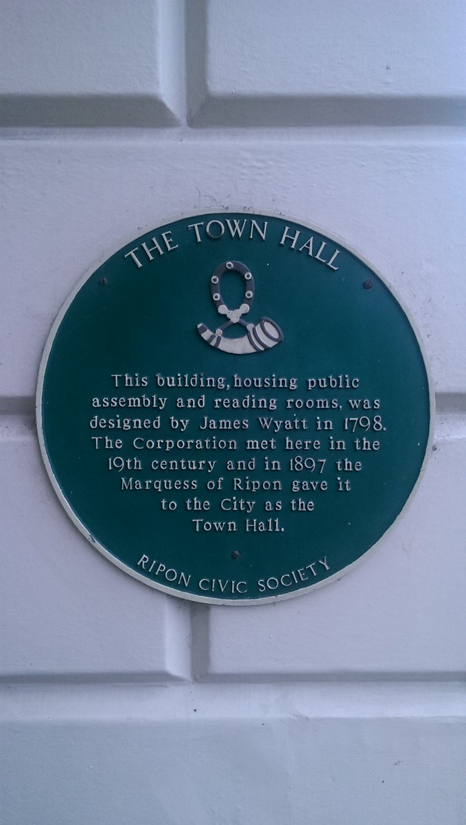 moreRipon's tweet photo. Our office is housed in #Ripon Town Hall, designed by James Wyatt. It's so nice to greet our visitors and a joy to witness the ever changing scenes on the market place. Thursday #market today. https://t.co/1E8XzHahlD