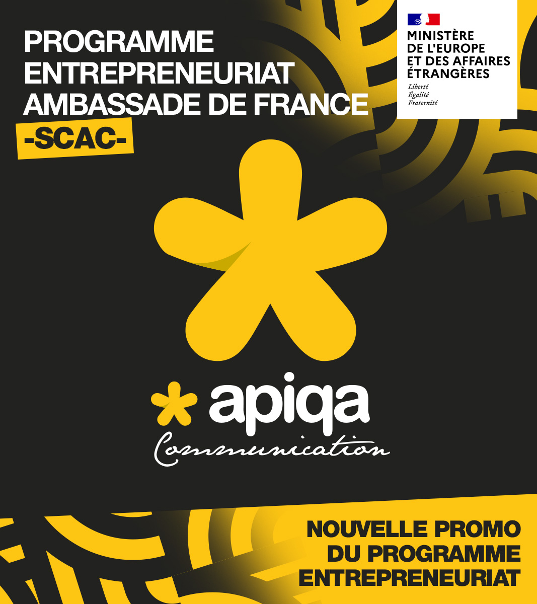 apiqa_mg's tweet photo. #APIQA a été retenu pour faire partie de la nouvelle promo du Programme Entrepreneuriat du Service de Coopération et d'Action Culturelle de l' @ambafrmada ! 

Un énorme remerciement aux entités organisatrices ! :) https://t.co/wnKEW6uCnl