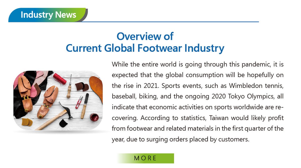 ShoetechT's tweet photo. 【NewspaperShoeTech E-Newsletter No.2】

ShoeTech Taipei E-Newsletter is issued every month and is available in Chinese and English.
▎MORE ➤https://t.co/FEcomLsjeW

If you require further information, please leave us a message.Memo

#ShoeTech #DigitalGo #OnlineShow  #製鞋機械展 https://t.co/bCZd9ymUhE