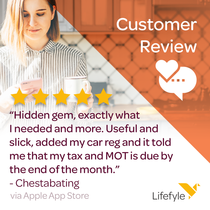 'Hidden gem, exactly what I needed and more. Useful and slick, added my car reg and it told me that my tax and MOT is due by the end of the month.' - Chestabating via Apple App Store ​ ​#organiseyourhome #decluttertips #lifeadmin #paperfree #decluttered #productivityinbusiness
