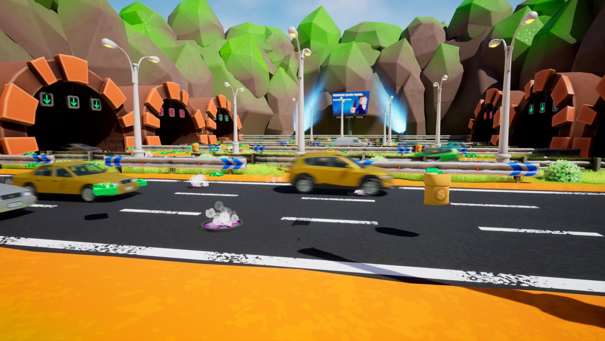 FestucsInt's tweet photo. Check out the improved Road map! Try to pick up all the money you can, but be careful with the cars! The drivers are a little bit distracted and they will hit you if you’re not cautious enough, which would leave you stunned for a few seconds...

#IndieGame #Videogame #UE4 #Unreal https://t.co/691MFiVQGf
