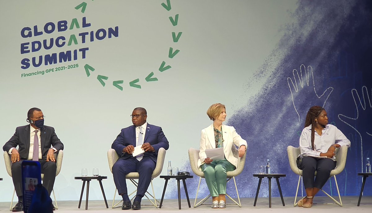 "Access to quality education &amp; inclusive education is a fundamental human rights", says President Bio at the London-Global Education Financing Summit Today