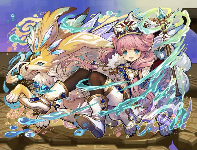 Sena サモンズボードにて 可憐な氷花キグヴァ 煌天宝操士セリエ 描きました 宜しくお願いします セリエ覚醒前は別の方のイラストです サモンズボード T Co Lkkag9ffyr