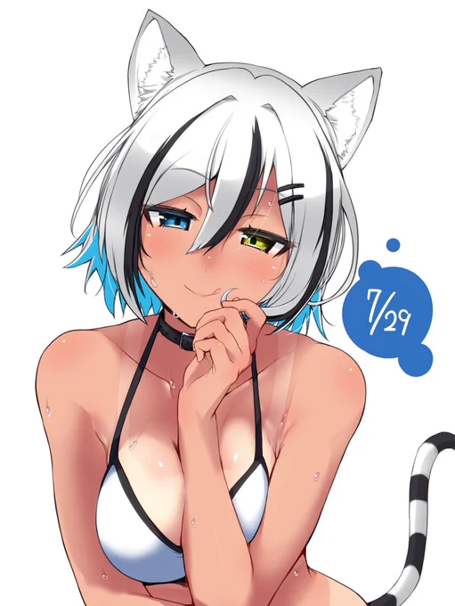 今日は雪音こはくちゃんの誕生日
#ほわいとたい画ー 