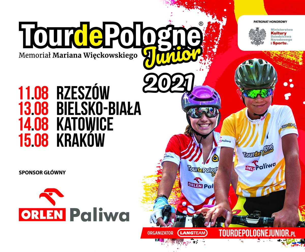 Młodzi na start. Może zobaczymy w nich przeszłych mistrzów sportu? Lang Team zorganizował 4 etapy Tour de Pologne Junior. Warto wypatrywać wśród uczestników  przyszłe nadzieje kolarstwa, przyszłe Włoszczowskie, Niewiadome, Kwiatkowskich i innych? Podziwiajmy, zachęcajmy
