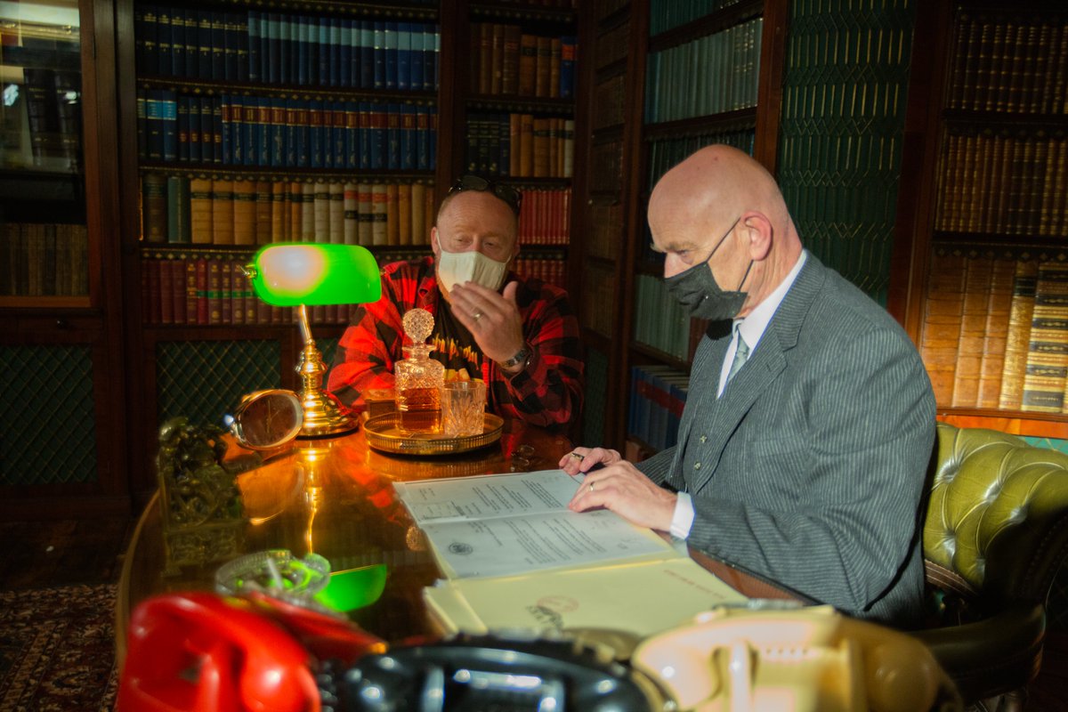 HAWKS eye on <a href="/stevemccarten/">Steve McCarten - Writer/Director</a>  as he directs the action covid style on set with actors <a href="/BangBendzHannaj/">Hannaj Bang Bendz</a>, <a href="/SeanPogmore/">Sean Pogmore</a> Patrick O'Kane <a href="/LaurentCLucas/">Laurent C. Lucas - Actor</a> <a href="/russellbiles1/">Russell Biles</a>