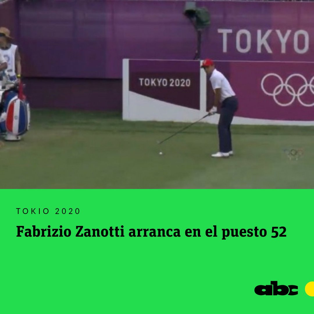ABCDeportes's tweet photo. #Tokyo2020 Con 73 golpes, Fabrizio Zanotti inició su participación en los Juegos Olímpicos ubicándose en el puesto 52 de la prueba que lidera el austriaco Sepp Straka (73).⛳️

🇵🇾El golfista paraguayo vuelve a competir esta noche, en la segunda ronda.

📲https://t.co/jYbjtk6jpu https://t.co/p7cQI9kzkn