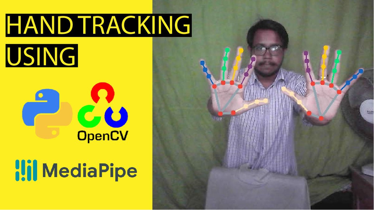 BoseProgrammer's tweet image. Easy Hand Tracking using Python-OpenCV &amp;amp; MediaPipe Module | #Google #MediaPipe #python #opencv #computervision
youtu.be/14sNqSsNUY8 via @YouTube