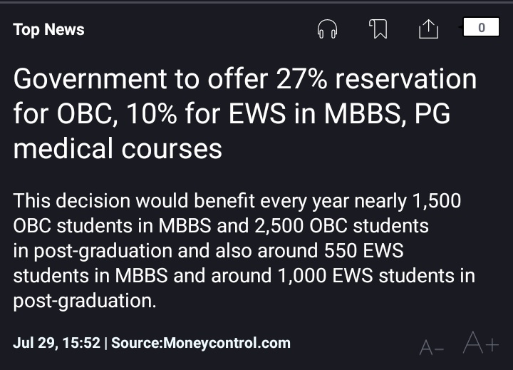 nirmal_rav's tweet photo. Question- Why is our healthcare infrastructure not developing well?

Answer- Because, we are allowing the RESERVED ones to get more opportunities instead of the DESERVED ones.
#Reservation #MBBS #MBBS2021 #Reservation https://t.co/hh2KCCkZJg