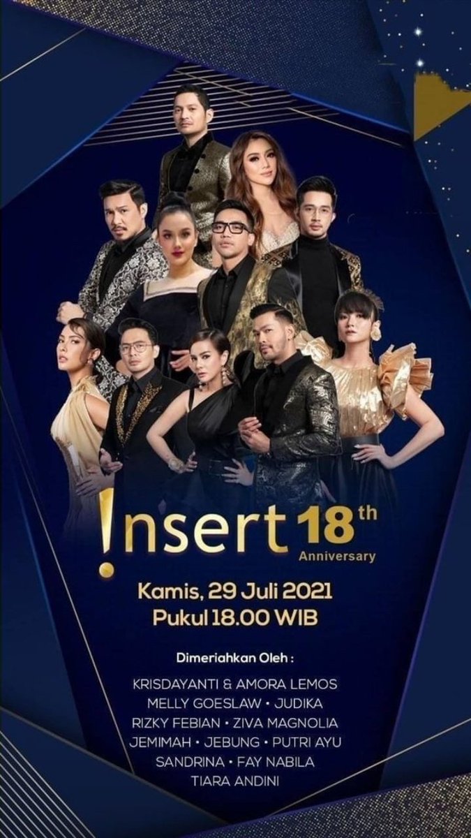 Anyone35110138's tweet photo. happy Anniversary 18th utk INSERT
terimakasih sudah mengundang lagi tiara andini @initiaraandini penampilan nya d tungguin bgt.
#TiaraInsert https://t.co/cbTInN4t8t