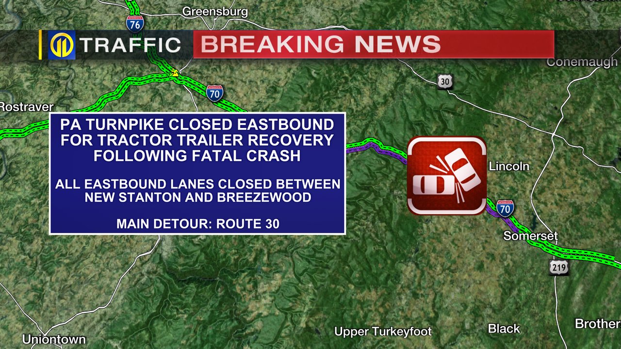 WPXI Traffic on Twitter "BREAKING All Lanes of the Pa Turnpike