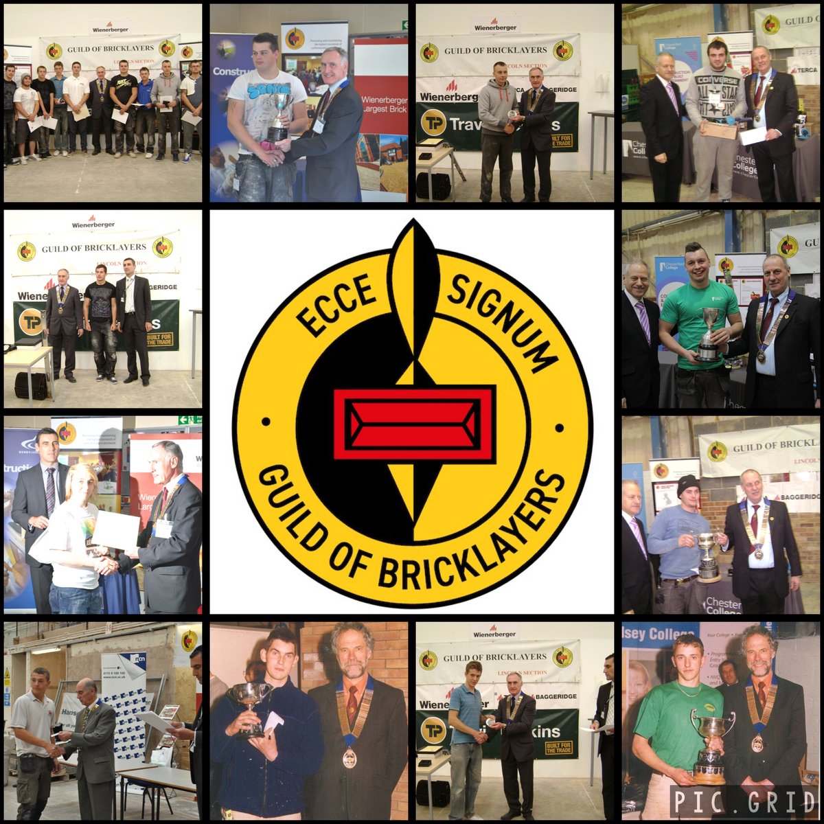 Do you recognise any of these faces of previous winners from the Guild of Bricklayers competitions over the years? 🤜🧱🤛 Roll on 2022 for the next competitions
#GOB #competition #brick #bricklayer #brickwork #lovebrick