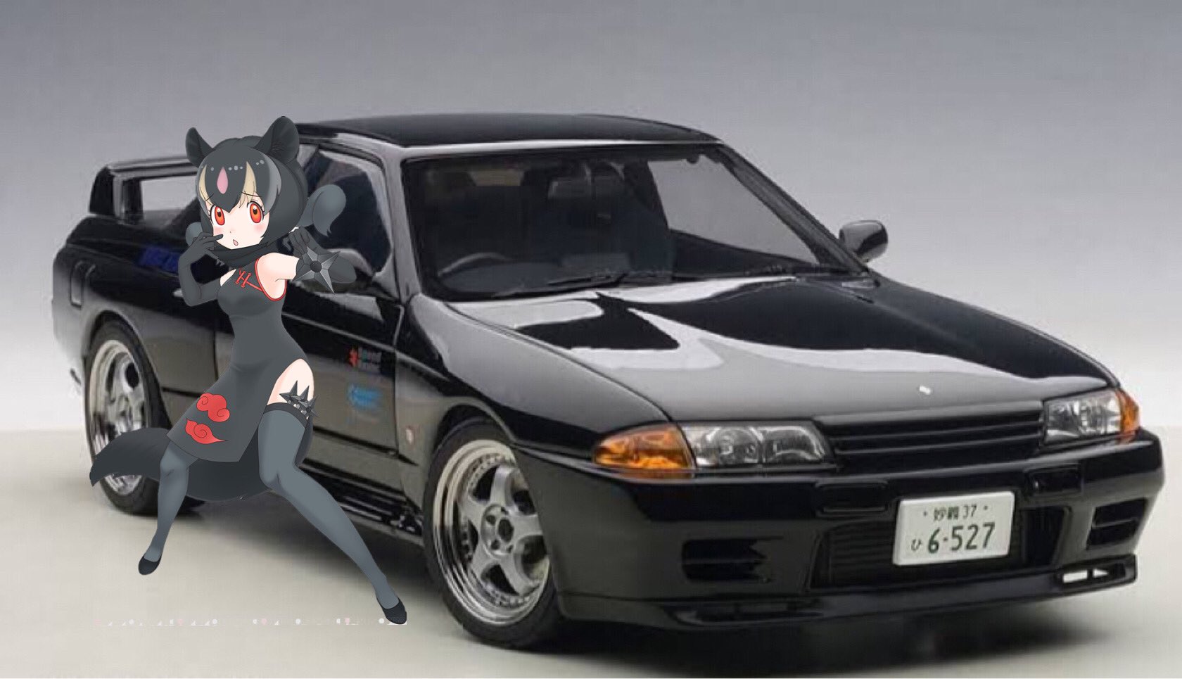 頭文字D 中里毅 ステッカー R32 ナイトキッズ 非売品 レア DecalShop 1/24 ニッサン スカイライン GT-R R32 頭文字D 中里毅