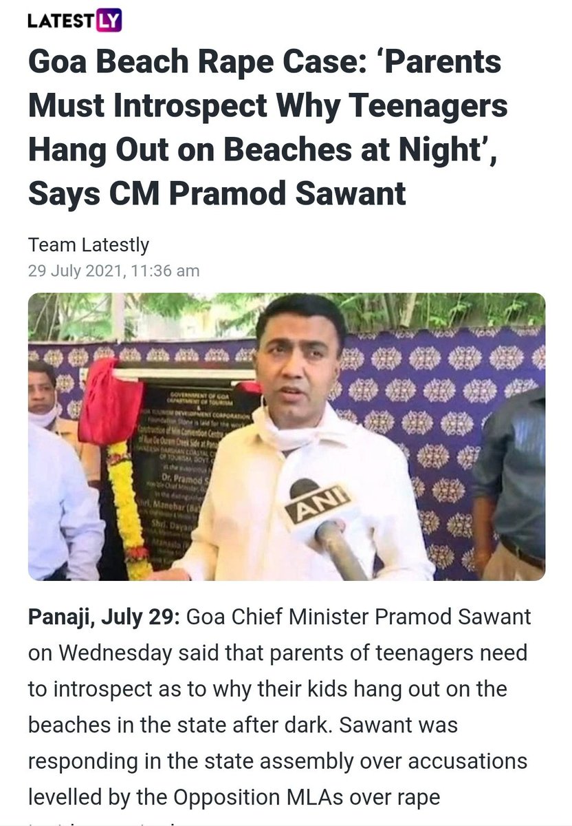 RochilaDaCosta's tweet photo. If parents have failed, it is justified that the state should fail us too? Why wasn't police patrolling the beaches-did the state fail at introspection that the law would fail these minors in protecting them? When will MEN IN POWER stop victim shaming?
@DrPramodPSawant  #Goarape https://t.co/3xiwhb4skT