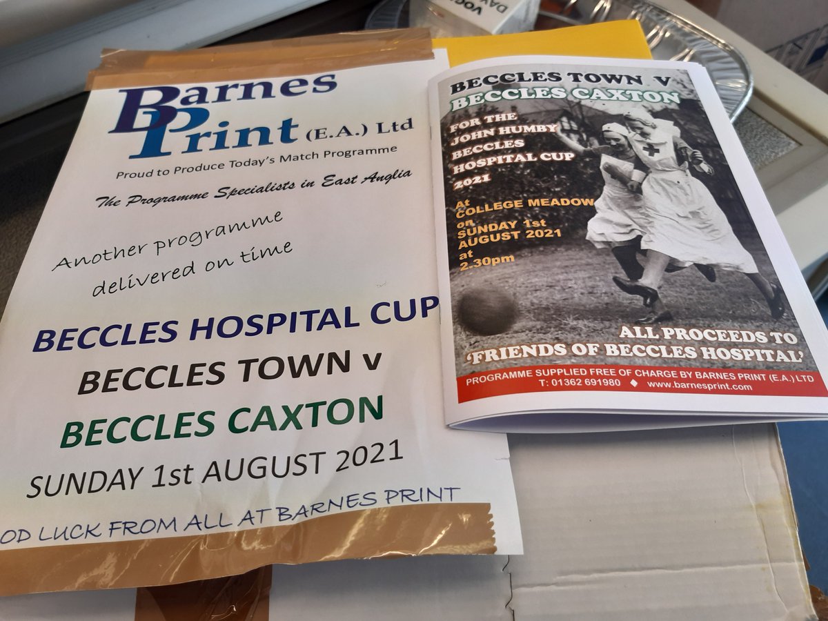 mark (@mj1963) on Twitter photo <a href="/BecclesFC/">Beccles Town FC - Mens</a> <a href="/BecclesCaxtonFC/">Beccles Caxton FC</a> programs are here. Thank you <a href="/BarnesPrint/">Barnes Print (E.A) Ltd</a> for the brilliant service <a href="/BecclesFC/">Beccles Town FC - Mens</a> <a href="/BecclesCaxtonFC/">Beccles Caxton FC</a> programs are here. Thank you <a href="/BarnesPrint/">Barnes Print (E.A) Ltd</a> for the brilliant service