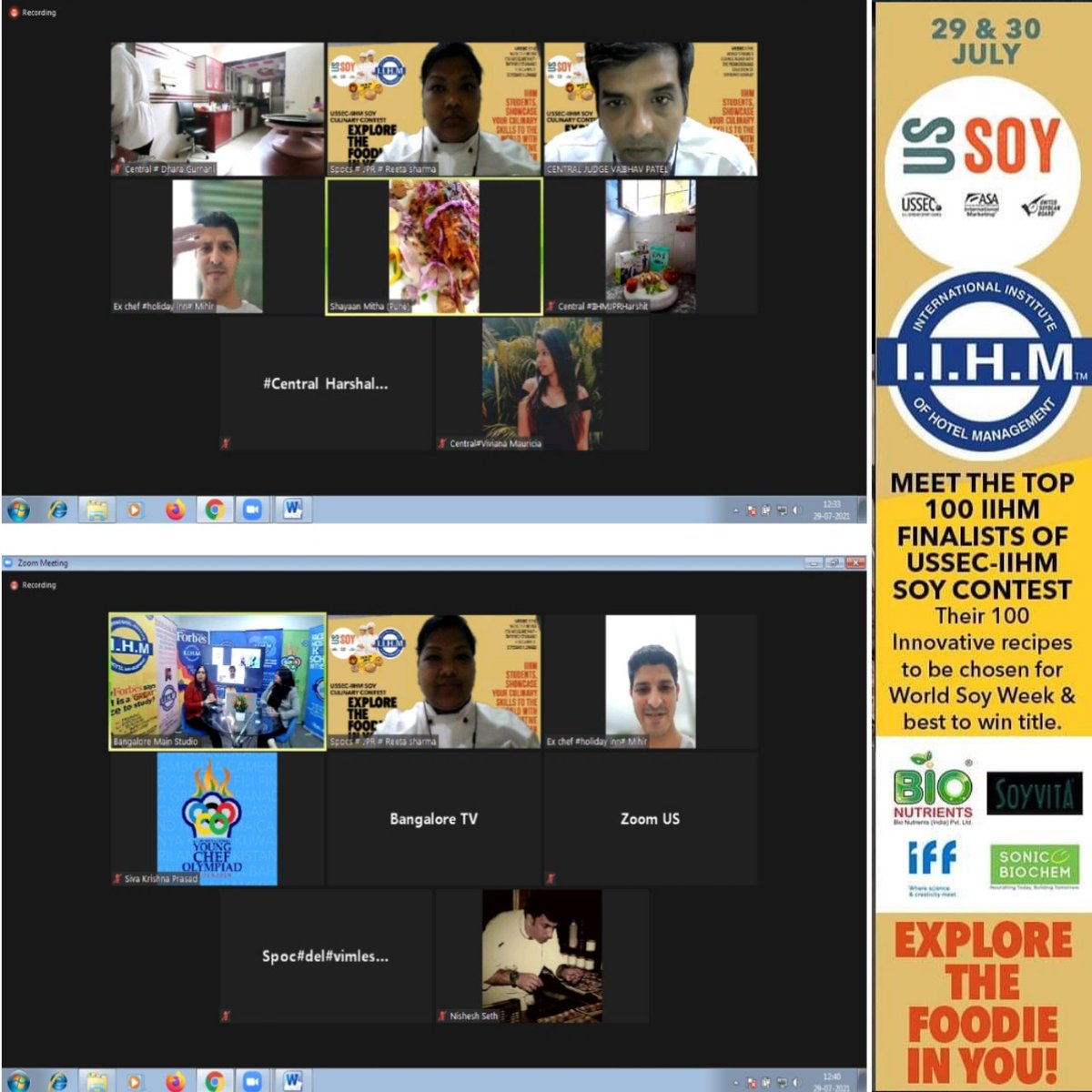 iihmjpr's tweet photo. Some Highlights from the  @USSEC - where @IIHMHOTELSCHOOL Student's has been chosen to showcase their Soy recipes on a Global stage! 

USSEC World's premier council has only chosen IIHM from India, to be a part of its Global vegan movement, in World Soy Week! https://t.co/6aV4zoI3pz