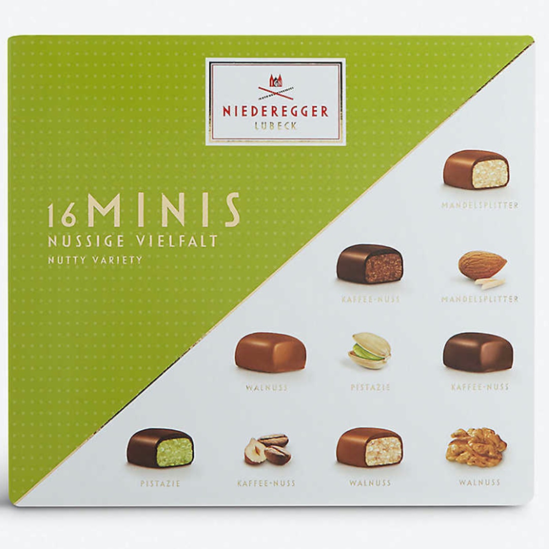Niederegger_UK's tweet photo. The perfect nut job! Indulge in our nutty selection which includes scrumptious flavours such as pistachio, walnut and Coffee Nut!
Available to buy now from https://t.co/OyxI6wv1FV!
#niederegger #marzipan #chocolate #nuts #nutselection #chocolate #confectionery #selfridges https://t.co/9wS8TP3Wxz