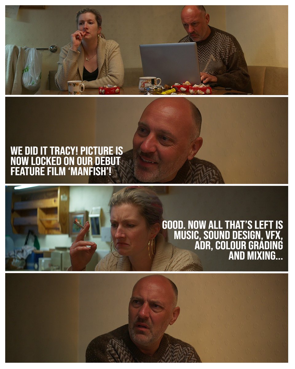 MrMarcColeman's tweet photo. That’s picture locked on #Manfishmovie. Big love to those who provided feedback on the previous draft. We would not be picture locked so soon without the amazingly talented @DanAllenFilms on editing duties.
#Supportindiefilm #britishcomedyhorror #postproduction #editing https://t.co/VFwvCoYAMC