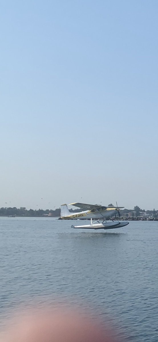 CskiChris's tweet photo. @LampreyControl @ofah @OODMag @GordEllis @DFO_Central St Maryโs River Bayluscide applications wrapping up on a glorious day. Back drop with 1,000 footer E BSpeer. Not a bad work location. #lampreycontrol #theplane https://t.co/3G1uuh3cdP
