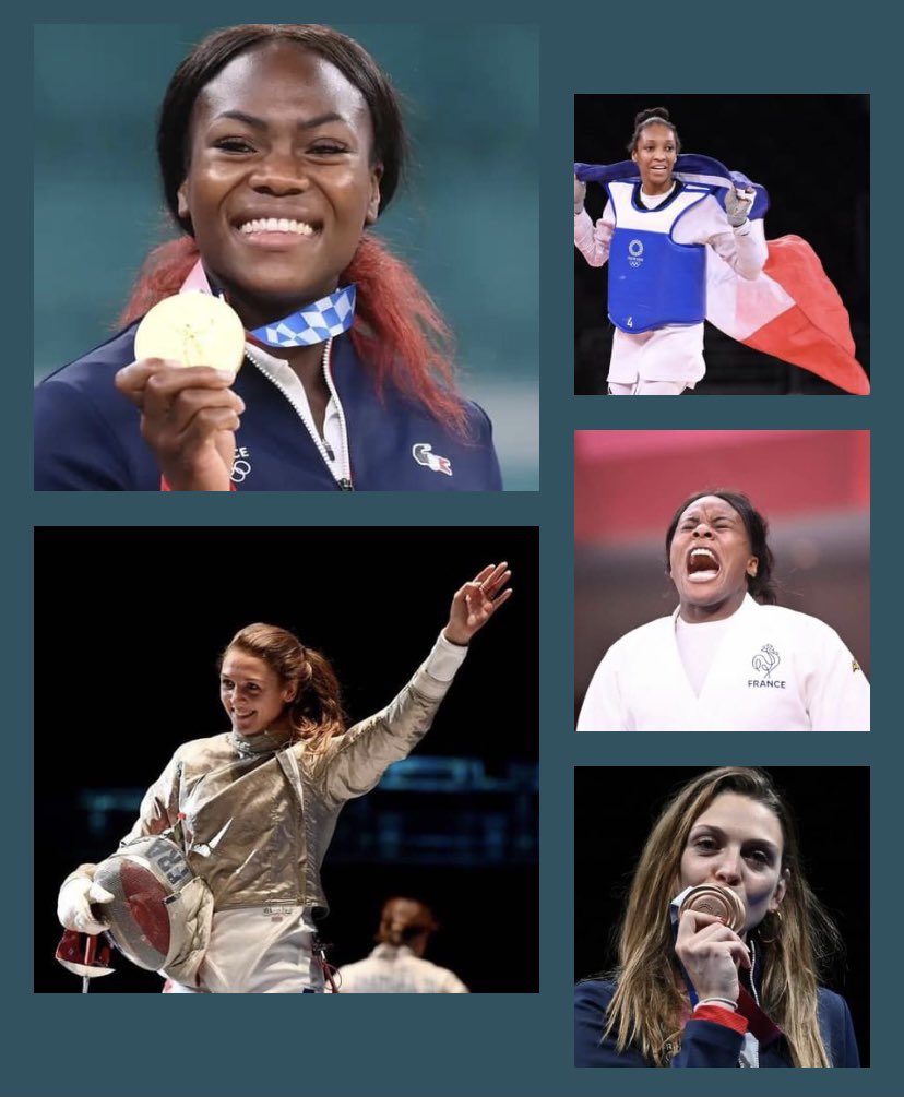 Après 7 jours de compétition aux #JOTokyo2021, 75% des médailles françaises (8/11) ont été remportées par des femmes. Plus que jamais ce sont les femmes qui tirent le sport Français vers le haut 👏👏👏 #girlpower <a href="/BrigitHenriques/">Henriques</a> <a href="/Gnougnou25/">AGBÉGNÉNOU Clarisse</a> <a href="/ffjudo_inside/">FF Judo</a> <a href="/francetvsport/">francetvsport</a>