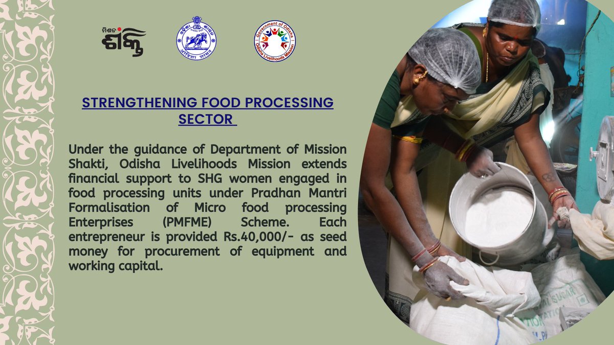 OLM_Antyoday's tweet photo. #missionshaktishgs #Odisha_Livelihoods_Mission #Odisha #livelihoodsmatter #livelihoods #foodprocessing #SHGs https://t.co/SkCPAvSMxs