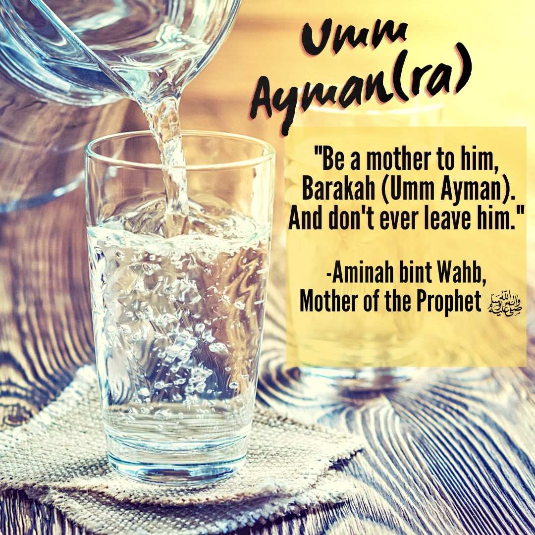 SN_Jalali's tweet photo. When the Prophet’s mother Aminah died, Umm Ayman(ra), a simple, kind natured, black woman consoled a little lonely boy and did her best to fill the gap left by his mother…#barakah #muslima #Muslimstory 

https://t.co/YIsZ9uXVnE https://t.co/mMx6FHGWfc