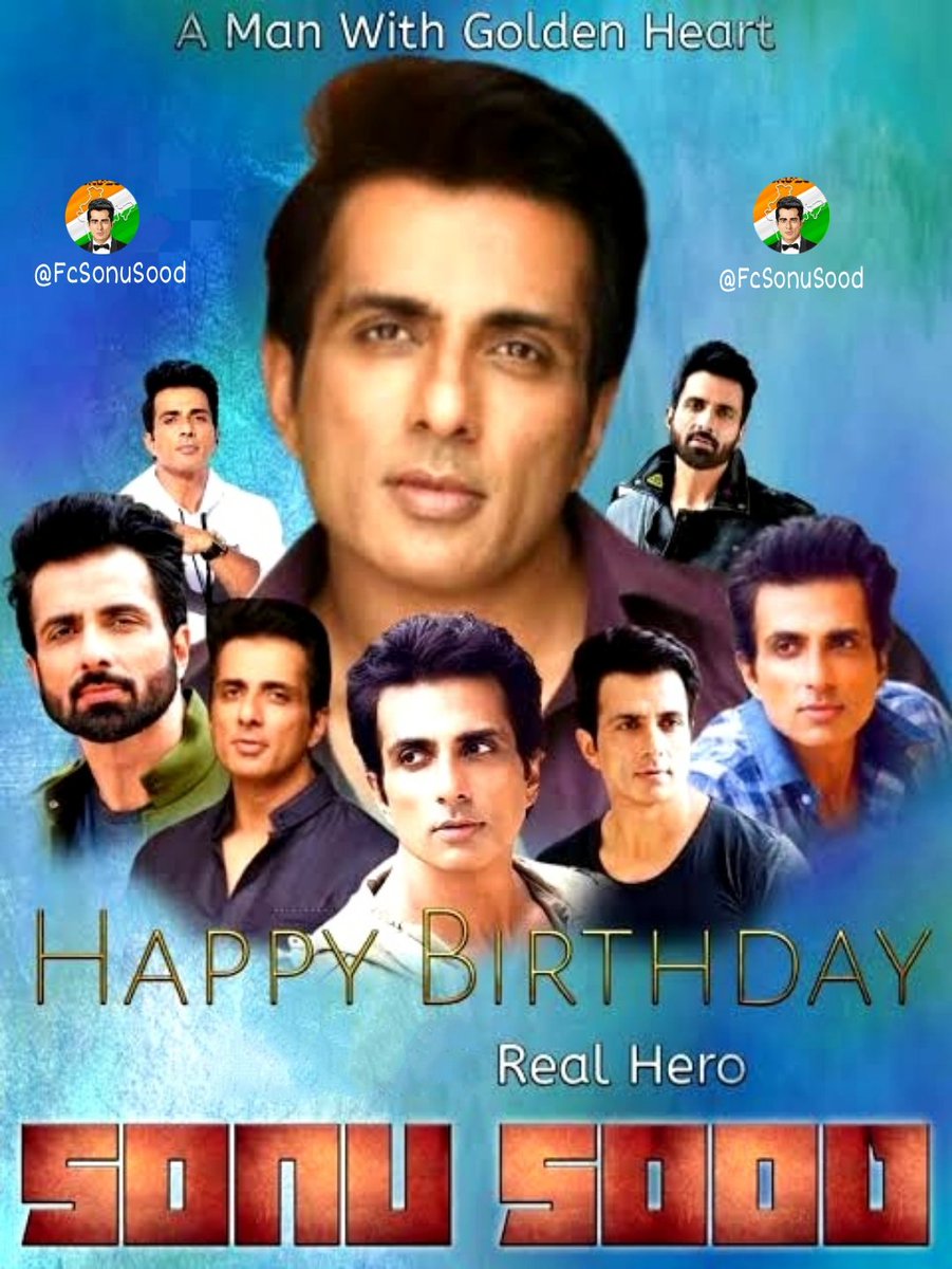 SonOfBharatRK's tweet photo. Here's The CDP For The B'day Of The Real Life Hero, Actor, Philanthropist @SonuSood.
#HBDSuperHeroSonuSood https://t.co/15EVbL1Kva