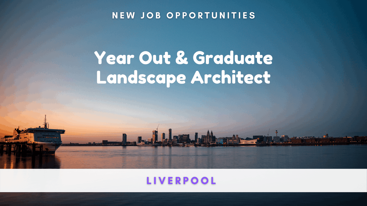 LandscapeJobs's tweet photo. New opportunities in Liverpool for a Year Out Placement and a Graduate Landscape Architect. 

For further details visit: https://t.co/uwrougpmya

#landscapearchitect #landscapearchitecture #landscapearchitects #landscapedesign #landscapearchitecturejobs #hiring #jobs #job https://t.co/8sdxQCg5Da