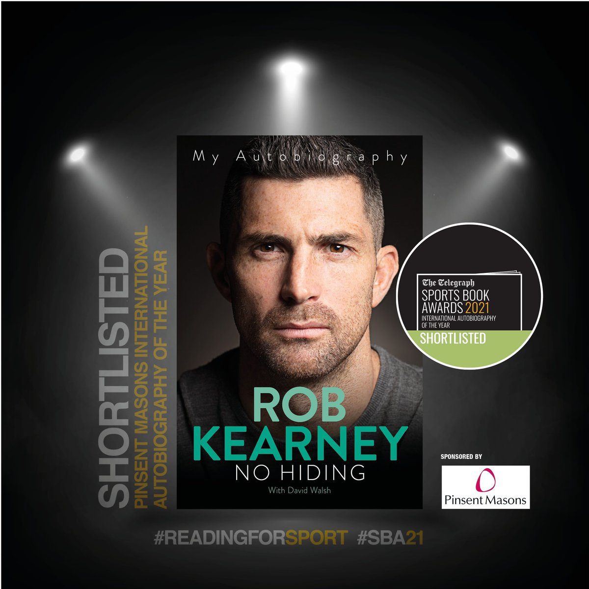 Delighted to see @KearneyRob book No Hiding is in the running for two awards!! 📖 @sportsbookaward & @reach_sport   sportsbookawards.com #SBA21 #ReadingForSport #teamlineup #athletemanagment #sportsmarketing