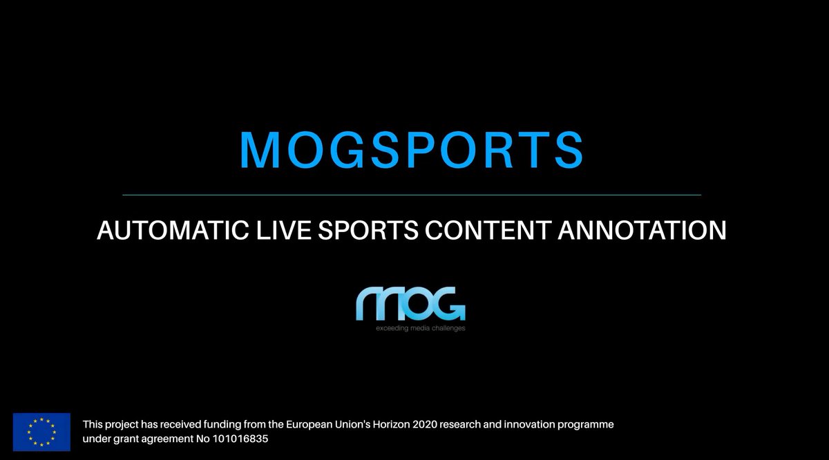 Automatic Live Sports Content Annotation (MOGSPORTS): a business case by 
<a href="/MOGTechnologies/">MOG</a> 

The main objective of this BC is to develop a new product to lower the production costs and enhance audience engagement and [...]

Find more here ➡️ youtu.be/ruuF1Udzqcg