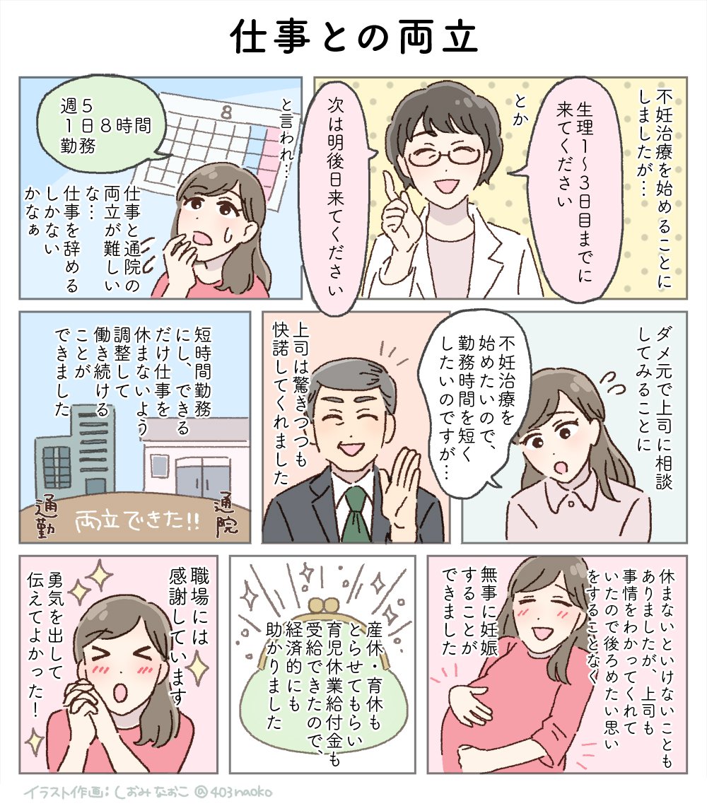 🌿お仕事🌿
ベビーカレンダー様にて体験談のマンガ化を担当させていただきました。

「「不妊治療をしています」勇気を出して打ち明けてよかった!」

🔻続きは下記のURLよりどうぞ👶
https://t.co/A8uen9TYJo 