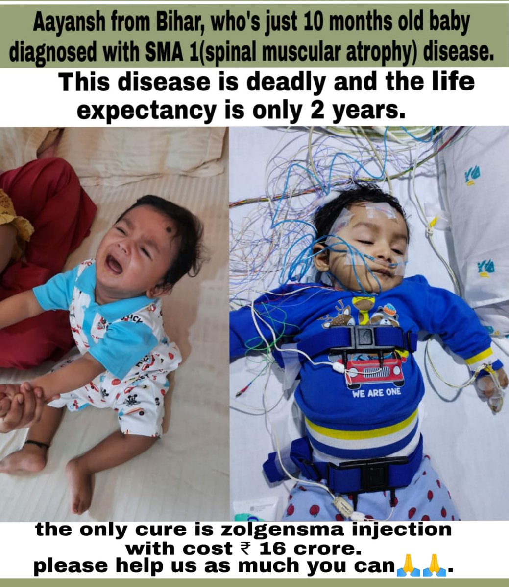 SanjayS99867209's tweet photo. #जीवन_मांगे_आयांश
Please help  him and save his life 🙏🙏 your  small contribution is many help for me and my family https://t.co/7H6c1j4ocI https://t.co/KTpNoBorcK