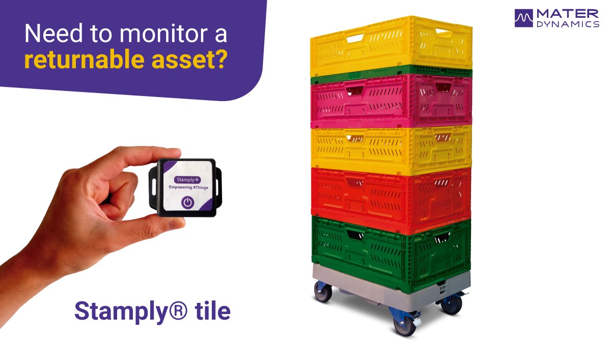 MaterDynamics's tweet photo. No more assets loss. Just put a Stamply® tile on it and you can monitor your asset's movement and keep track of their location.

#assettracking #assetlocation #trackingdevice https://t.co/CKiiPGkSMO