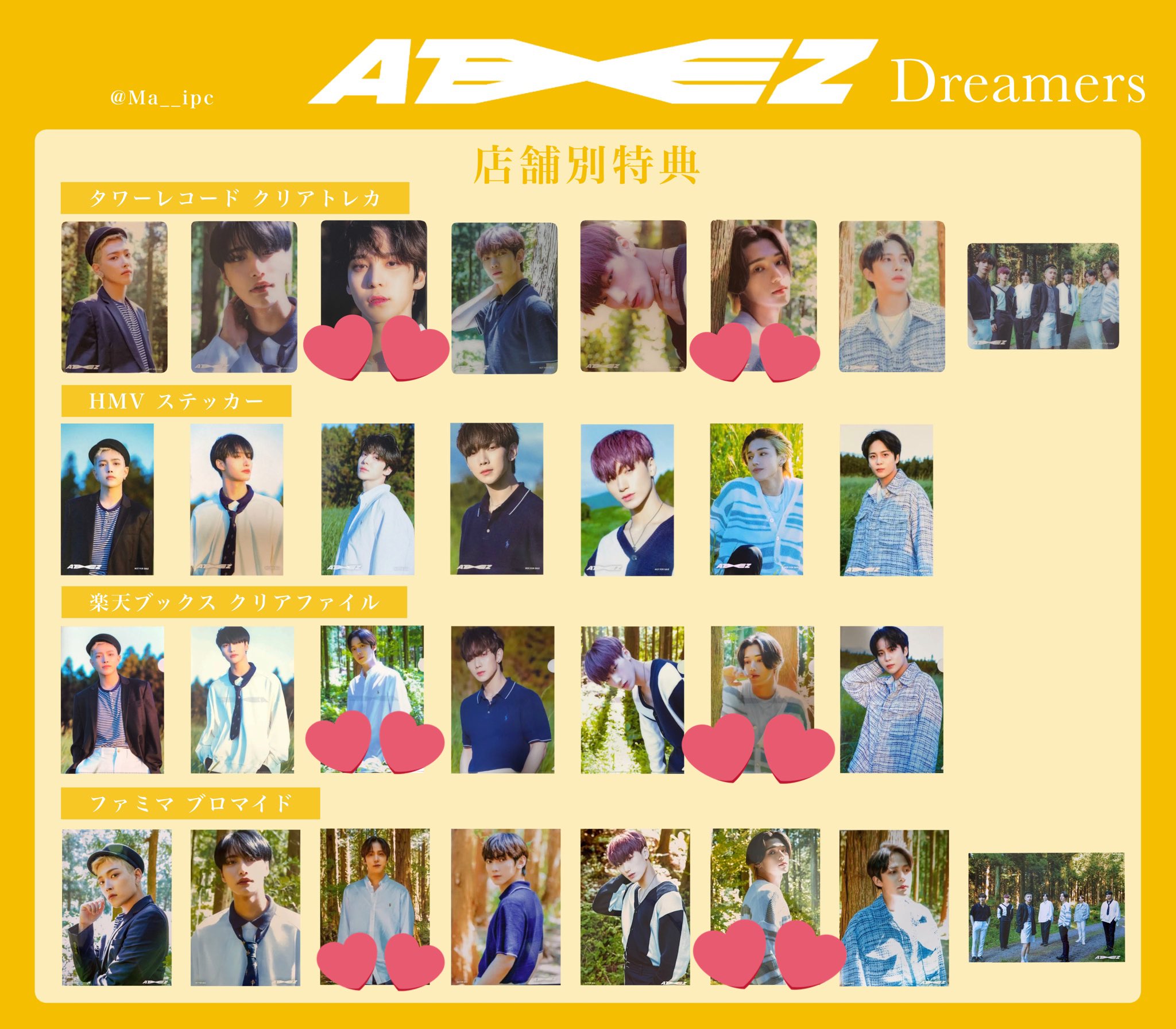 プレゼント対象商品 ATEEZ Dreamers ATINY盤 ソンファ トレカ dreamers