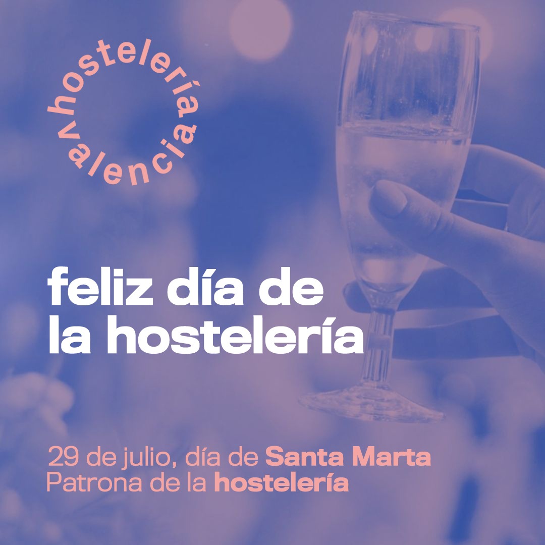 A todos los hosteleros y hosteleras, a nuestros asociados, a todos los que formamos parte de la hostelería valenciana os deseamos un feliz día 29 de julio. Festividad de Santa Marta, patrona de la Hostelería. #sector #asociacionismo #hosteleríaprofesional