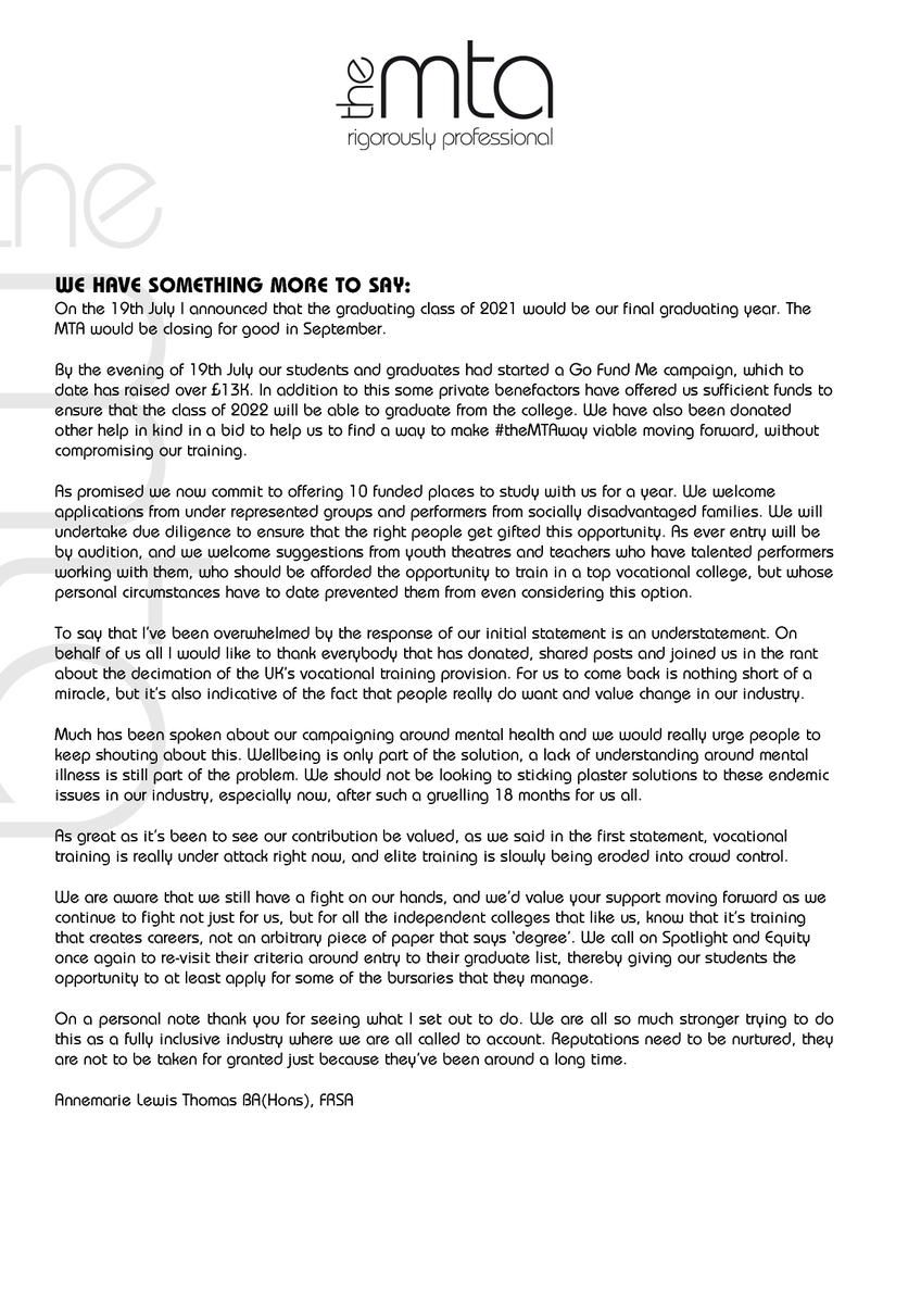 Well . . . .thank you all so much #theMTAway