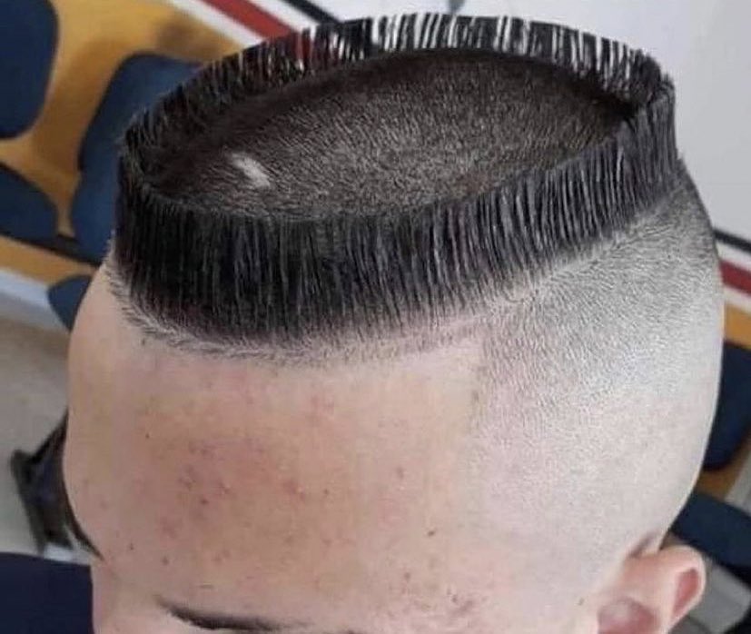 Barber: “What can I do for you mate?”

Him: “Can I have the attachment that comes with the hoover please?”

Barber: “Say no more.”