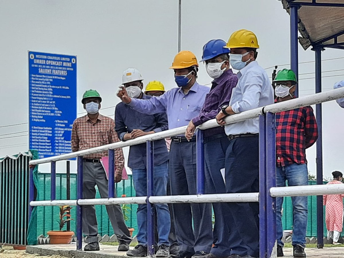 TeamWCL's tweet photo. CMD, WCL Shri. Manoj Kumar visited Gokul, Umred OC, Makardhokra 1 &amp; 3  mines of Umred area today. He also reviewed performance of the area.  
AGM,Umred Shri. Diwakar M Gokhale,TS to CMD Shri. Tarun Kumar Srivastava, Senior officials of Umred area were prominently present. https://t.co/XYTmwfPEnj