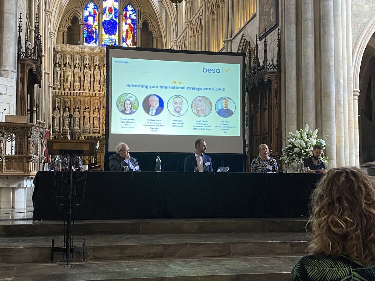 GESSeducation's tweet photo. Itโs great to be back out seeing familiar faces and meeting some new ones at the @besatweet #BESAInsight Day.
Our Marketing & Conference Director, Sarah Palmer has done us proud on stage sharing insight on attending events in the #UAE & #MENA market. https://t.co/sGBPaqfMlP