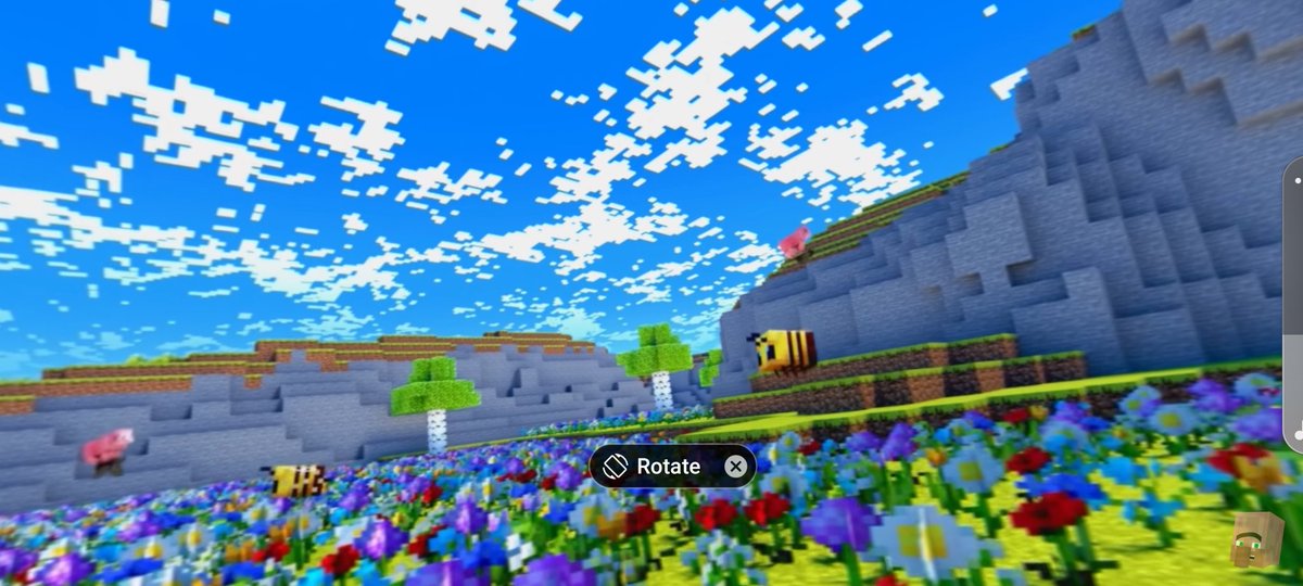 SyborTWolf's tweet photo. #MinecraftSnap So much fun and looks real nice. Got some fun pics of pigs riding on bats. https://t.co/syMiizQ3Ya