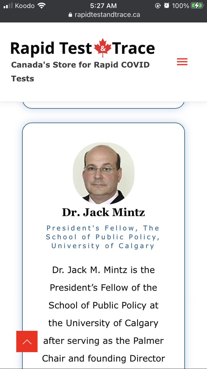 AB announces they’re dropping testing… and there’s a group selling rapid tests and drive-thru tests listing AHS board member Jack Mintz as one of its people. That seems… noteworthy? rapidtestandtrace.ca/about/ cc <a href="/CGriwkowsky/">Catherine Griwkowsky</a> <a href="/klaszus/">Jeremy Klaszus</a> @charlesrusnell <a href="/jvipondmd/">𝙹𝚘𝚎 𝚅𝚒𝚙𝚘𝚗𝚍 joseph.vipond@ucalgary.ca</a> #ableg #COVID19AB
