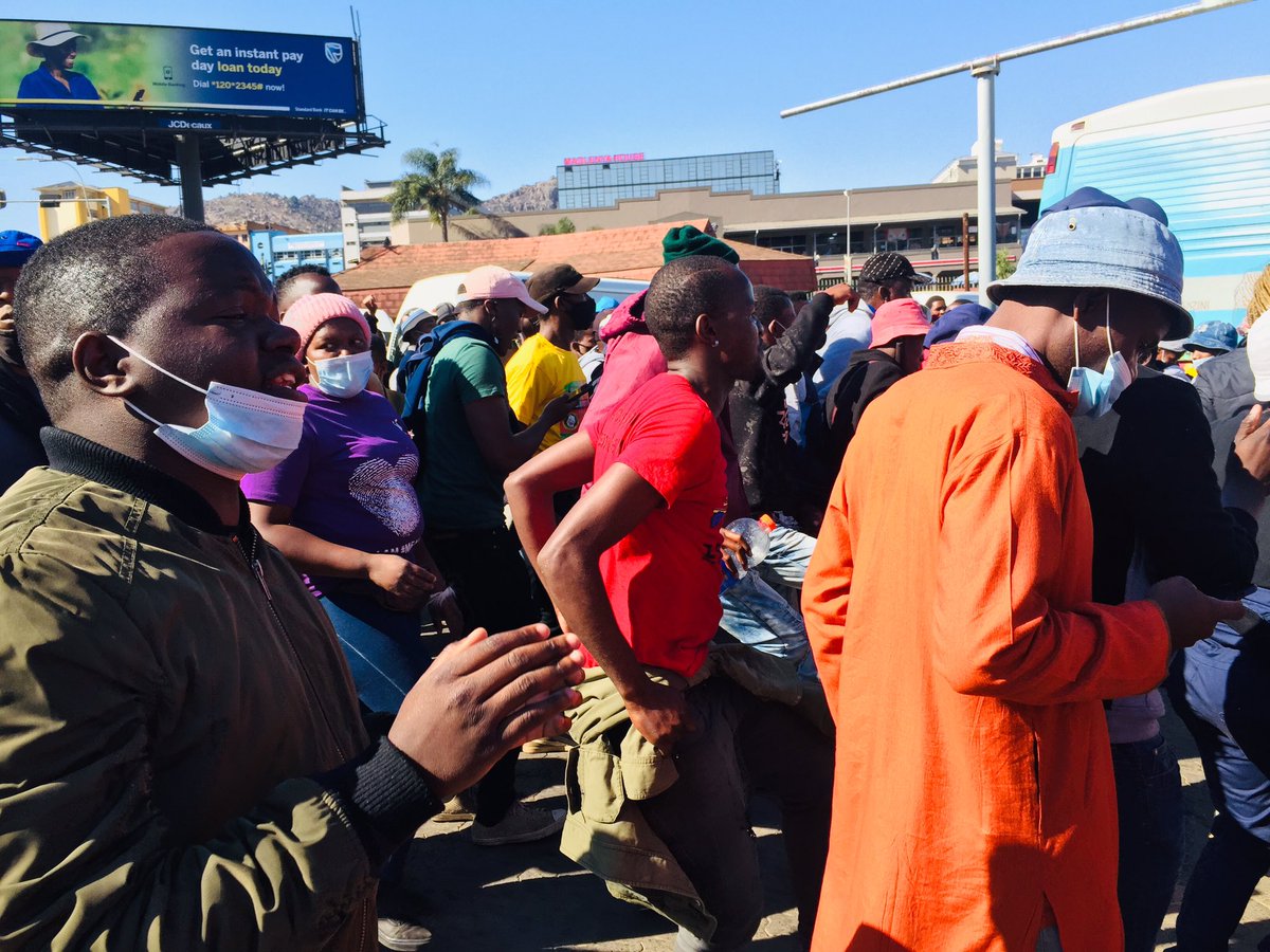 EFFSwazi's tweet photo. Against all odds we made to Mbabane.
Mbabane has came alive! 
#FreeBacede 
#EswatiniProtests 
#FreeMathandeni https://t.co/mTgWyFM5Qb