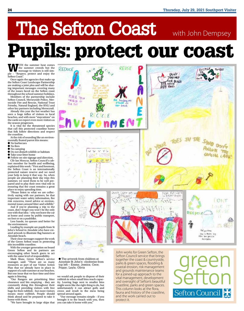 GreenSefton_'s tweet image. If you missed the #Sefton Coast column in the Visiter this week, you can read it online here:
facebook.com/greensefton
@seftoncouncil @MerseyPolice @MerseyFire @RNLILiverpool @NTFormby @AinsdaleNNR @Merseytravel @KeepBritainTidy