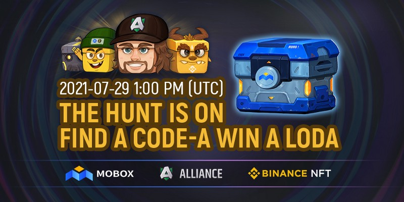 MOBOX_Official's tweet photo. 📣The Treasure Hunt Is ON!🔎

🥳WIN A @LodaBerg MOMO #NFT🤯

Here's How⤵️

🤫Find a "Secret Word" On #MOBOX @TheBinanceNFT  Mystery Box🔗⬇️

https://t.co/dlRsoLXU2A 

🎉As Part Of This Hunt🔎👉500 Keys / #NFTs Will Be Given Away👀

See more Details:⤵️

https://t.co/DbAjJ1e3gP https://t.co/iV76b8jbY7