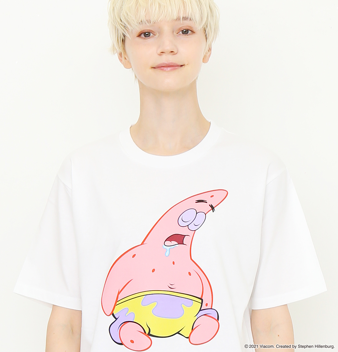 グラニフ 食いしん坊でのんびり屋 スポンジ ボブ の親友 ヒトデのパトリックが ヨダレを垂らし寝ているデザイン T Co Qzsfpof7ev グラニフ Graniph スポンジ ボブ