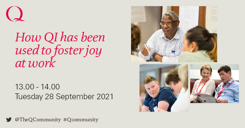 💡 How can quality improvement be used to foster joy at work?

In this webinar session, we take a look at how QI can lead to improved recruitment, retention and joy at work.

✍️ Book now: fal.cn/3h50P