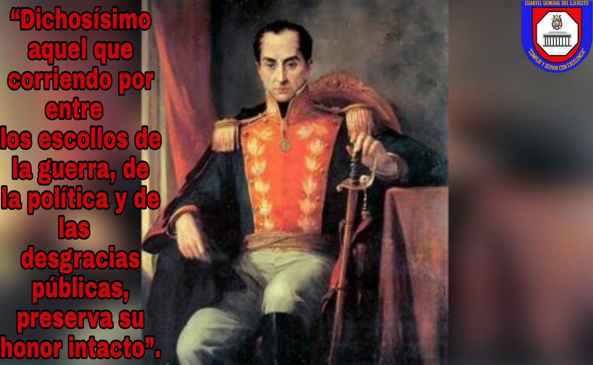 Cgejb2's tweet photo. 📜#29Jul || Pensamiento del Libertador y Padre de la Patria Grande Simón Bolívar:
#VacúnateYAbrazaLaVida
#EjércitoBolivarianoBicentenario
#YoSoyFANB https://t.co/jHIhvpUE8u