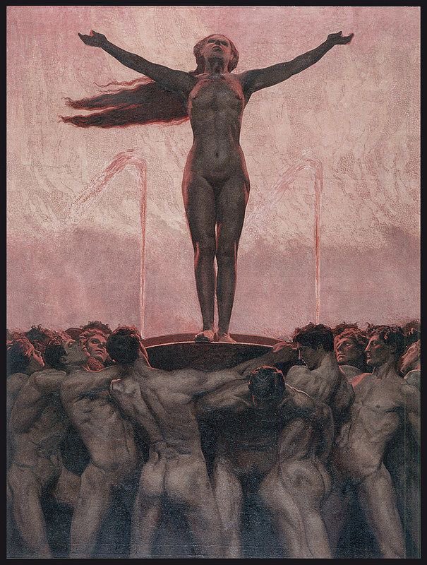 Bringing The Dawn by David Palumbo, 2018
The Embers by Sascha Schneider, 1904